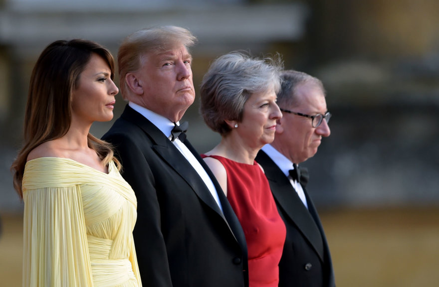   Photo of Vida Press / President of the United States Donald Trump, First Lady Melania Trump, British Prime Minister Theresa May and her husband Phillip May 